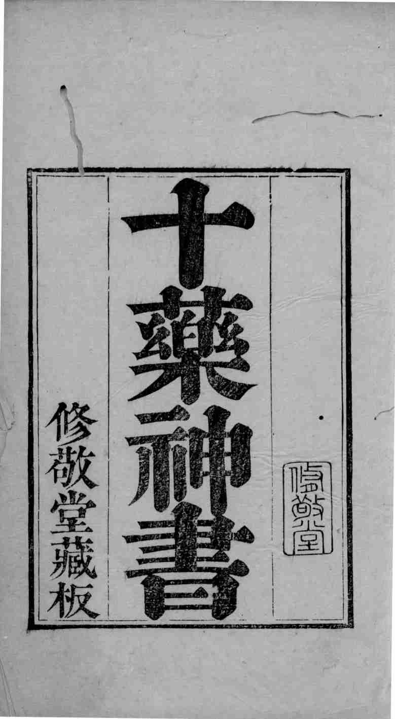 六醴斋医书  十药神书